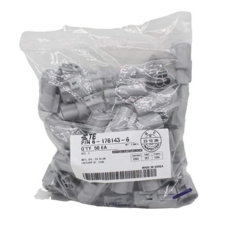 TE泰科6-176143-6接插件塑壳连接器